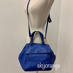 Tory Burch Half-Moon Small Leather Satchel Bag